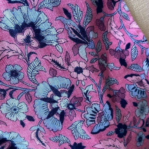 J. Jill Vibrant Pink and Purple Patterned Midi Dress - Picture 4 of 9